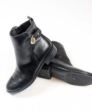 Tommy Hilfiger Women Rezin2 Black Ankle Boots Size 7.5M